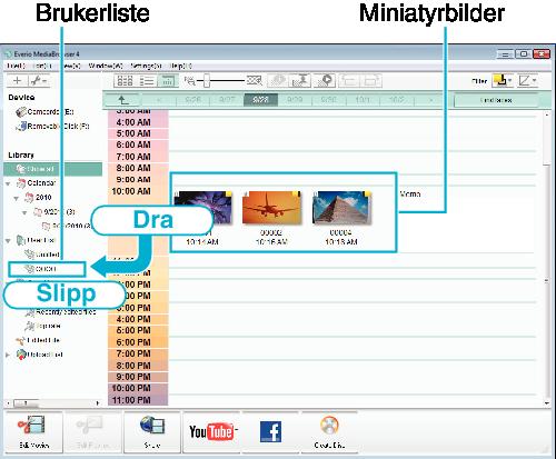 medfølgende programvaren Everio MediaBrowser 4, kan du se Pixela kundestøttesenter