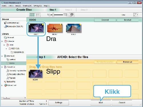 http://wwwpixelacojp/oem/jvc/mediabrowser/e/ 0 Bruk kommersiell tilgjengelig programvare for å opprette en Blu-ray-plate 0 Bruk Everio MediaBrowser 4 spiller for å avspille en AVCHD-plate Se