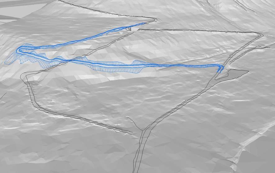 SNSK Delplan for omlegging av vegen til Gruve 7 fjellet