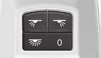 Blinklysene blinker tre ganger. Funksjonen kan aktiveres/deaktiveres i menysystemet MY CAR, se MY CAR (s. 111). Kontinuerlig blinkesekvens Før rattspaken opp eller ned til sluttposisjonen.
