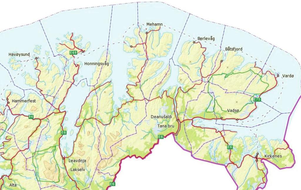 Kart Satelittfoto Norge FINLAND