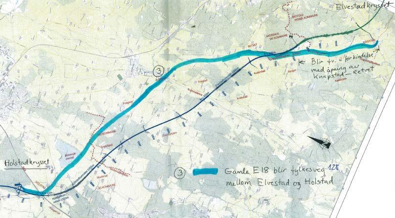Forslag til omklassifisering av veger 5 1 FORSLAG TIL OMKLASSIFISERINGER Forslag til reguleringsplan for ny E18 Retvet Vinterbro skal gjøres ferdig i løpet av høsten 2015.