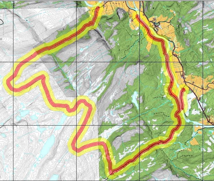 Terrenginngrep og landskap Kulturminner og kulturmiljø Støy observasjoner av strandsnipe (nær truet) ved Rosskardet, ved Mortenjonsatjønnan og Killingvatna.