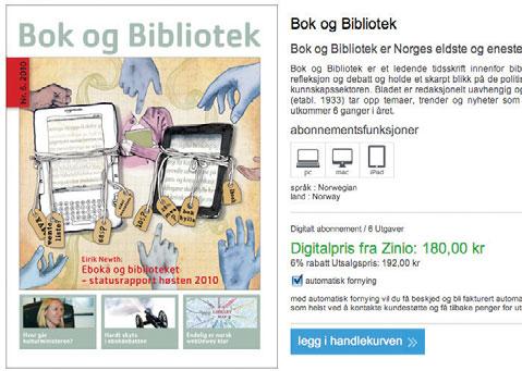 B -postabonnement Returadresse: Bok og Bibliotek DB Partner AS, Postboks 163, 1319 Bekkestua BoB nå som e-utgave Bok og Bibliotek er nå tilgjengelig for ipad, PC og Mac som et rimeligere og