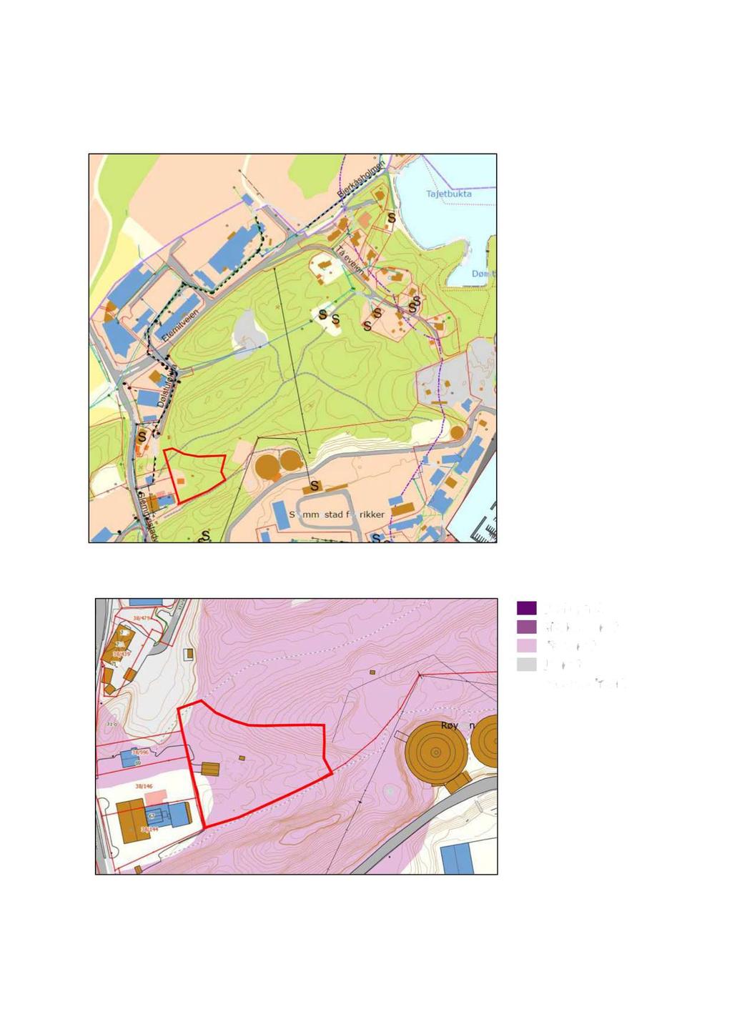 Side 3 av 15 Det går e overvasledig med dimesjo Ø450 vest for plaområdet som har utløp i fjorde ved