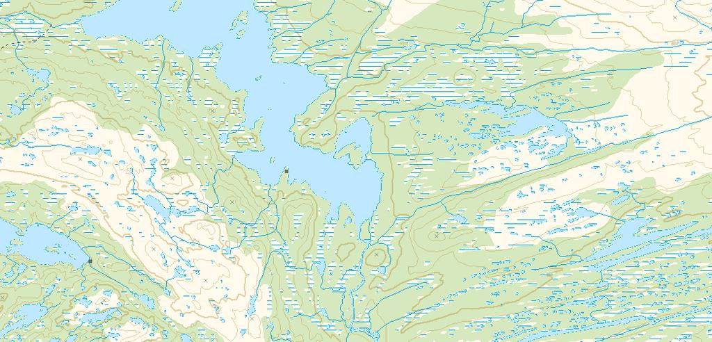 Litløyingen 456 Bergslåtttjønna 451 506 Bergslått- 525 haugen 385 376 Storkoltjønna Fiskløyshaugen 466 nordreøyingsfjellet Mollanfiskløysa 433 Koltjønn- 401 haugen 453 Engesfiskløysa 540 495 421 425