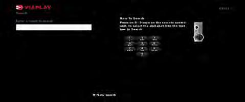 VOD Searching for programmes to download If you want to search for programme titles in all categories, or in a particular category, you can press yellow to display the Search screen from any VOD