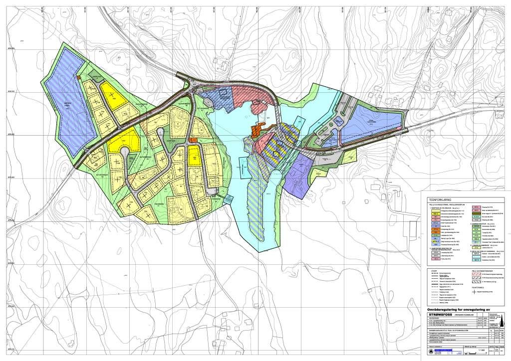 7.2 Planområde med arealbruk Plankartet Det regulerte område har et areal på 205.430 m 2, og fordeler seg slik: Rp Formål Areal m 2 1111 Frittliggende småhusbebyggelse 44.