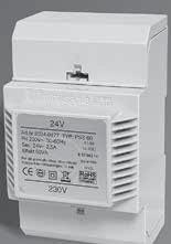 VAC 60 VA Primærspenning: 30 VAC, 50-60 Hz N-L Sekundærspenning: 4 VAC Effekt: 0 VA (0,4 A) Vekt: 0,3 kg IP klasse: IP40 Isolasjonsklasse