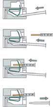 Typebetegnelse PIR6WB-PS-...R PIR6WB-PS-...R0 PIR6WB-PS-...T PIR6WB-PS-...C PIR6WB-PS-...0 Interfacereleene type PIR6WB.. har fjærklemmer, CAGE CLAMPS.