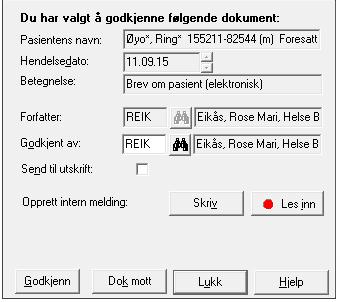 Helse Bergen Opprette elektroniske brev (elektronisk) Brukes når mottaker er registrert som rekvirent i DIPS. Dokumentet krever ordinære rekvirentmottakere (ikke til pasient).