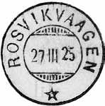 ROSSVIKVÅGEN GUTVIG poståpneri opprettet 01.04.1887 i Lekø herred. Fra 1889 er navnet skrevet GUTVIK. 01.07.