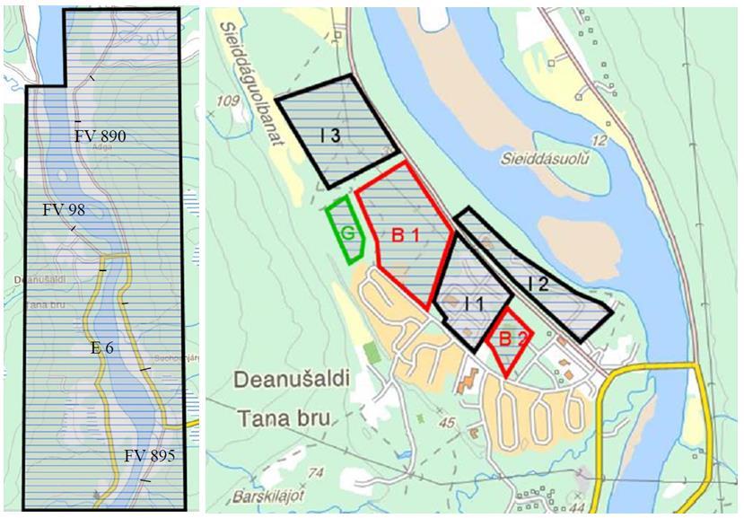 1 INNLEDNING Sweco Norge AS - Voss har fått i oppdrag å utføre kartlegging av vegtrafikkstøy og industristøy i Tana kommune, hoveddelene av oppdraget er som følger: - Støysoner etter T-1442 langs