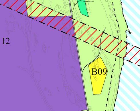 Konsekvensutredning for enkeltområder 4 Navn: B09: Vestre Seida Dagens formål: LNFR Foreslått formål: Bolig Arealstørrelse: 18 daa Beskrivelse: Området ligger på elvesida av FV 98, på et platå på