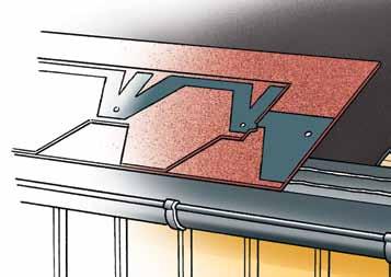 Det anbefales å bruke maks 125 mm brede bord, minimum 15 mm tykke når det skjøtes på sperrene, og minimum 18 mm endepløyde bord når det skjøtes utenom sperrene ved 60 cm sperreavstand.