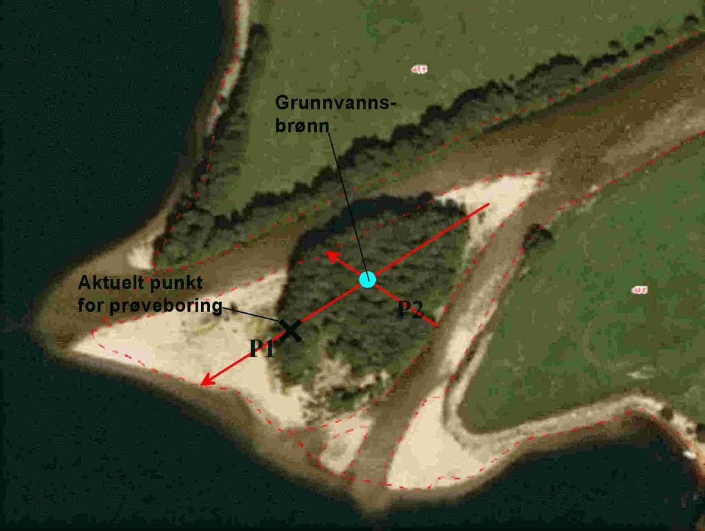 15 4.4 Område 4: Eksisterende grunnvannsanlegg. Avslutningsvis ble det utført befaring og målinger ved den eksisterende grunnvannsbrønnen.