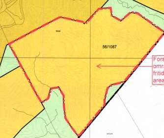 14) Gnr. 56/202 og gnr. 1087 Rukkedalsskogen AS Kartreferanse: BA 22 LNF og næringsformål Bebyggelse og anlegg Ca. 515 daa Rukkedalsskogen AS v/ Øivind Tandberg 14/010