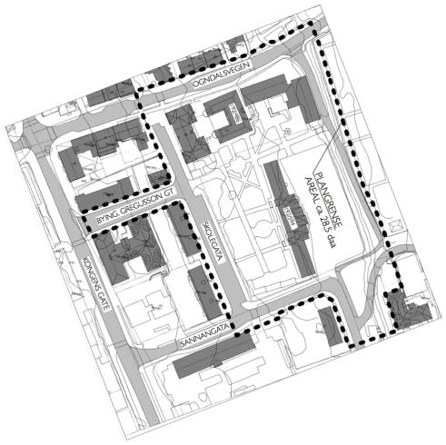 Saksopplysninger: Fra DH eiendom AS er det mottatt forslag til detaljregulering av Skolegt 22-24 (Nord universitet).