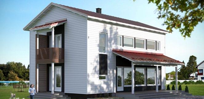 2-KERROKSISET 2-ETASJES LAPPLI C 180 BOLIGAREAL 180 m² 11 800 GULVAREA 204 m² TERRASSE TEKN/BOD 2.4 VASK 8.8 BAD 5.2 S 4.