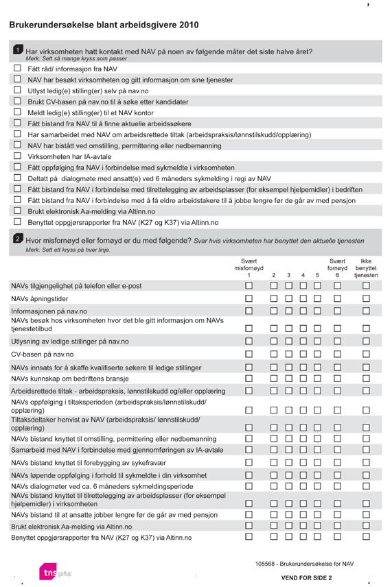 Vedlegg: Spørreskjema