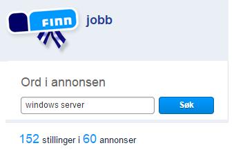 Hvorfor Windows Server og datanett? Jobbrelevant Driftsjobber Brukeradmi