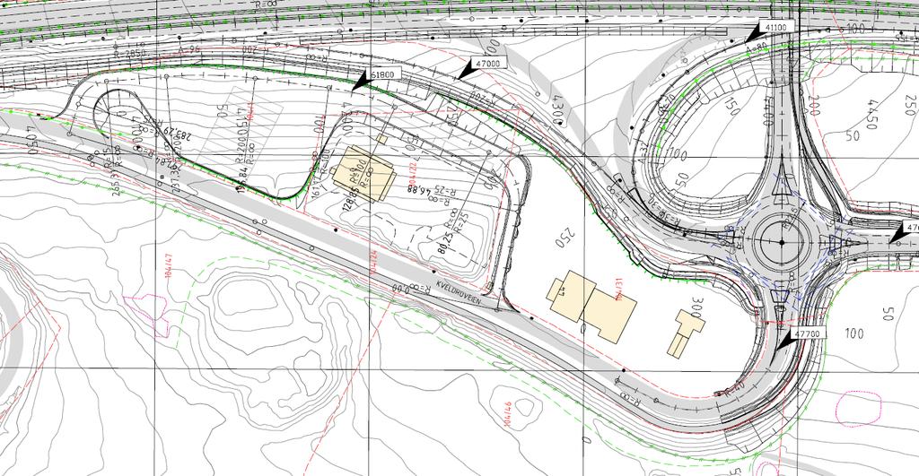 Foreslått plassering av døgnhvileplass er avgrenset av McDonalds i sør, ny E18 i øst og Kveldroveien i vest. Antall plasser er redusert fra 25 i opprinnelig planforslag til 14.