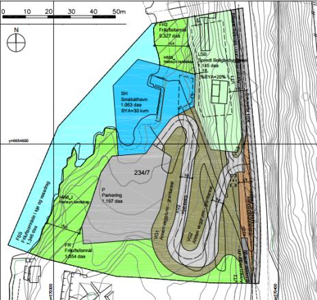 6 av 7 Gjeldende planstatus I kommuneplanen for Hole 2009-2019 er Utøyakaia avsatt til LNF-område. Detaljreguleringsplanen for Utøystuen, (planid: 0612-201301), gjelder for området.