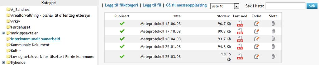 Man kan benytte Utvidet tilgangsstyring til å gi personer tilgang til en hovedmappe, hvor de kan opprette sine undermapper, uten at denne strukturen er synlig for andre. 2.3.