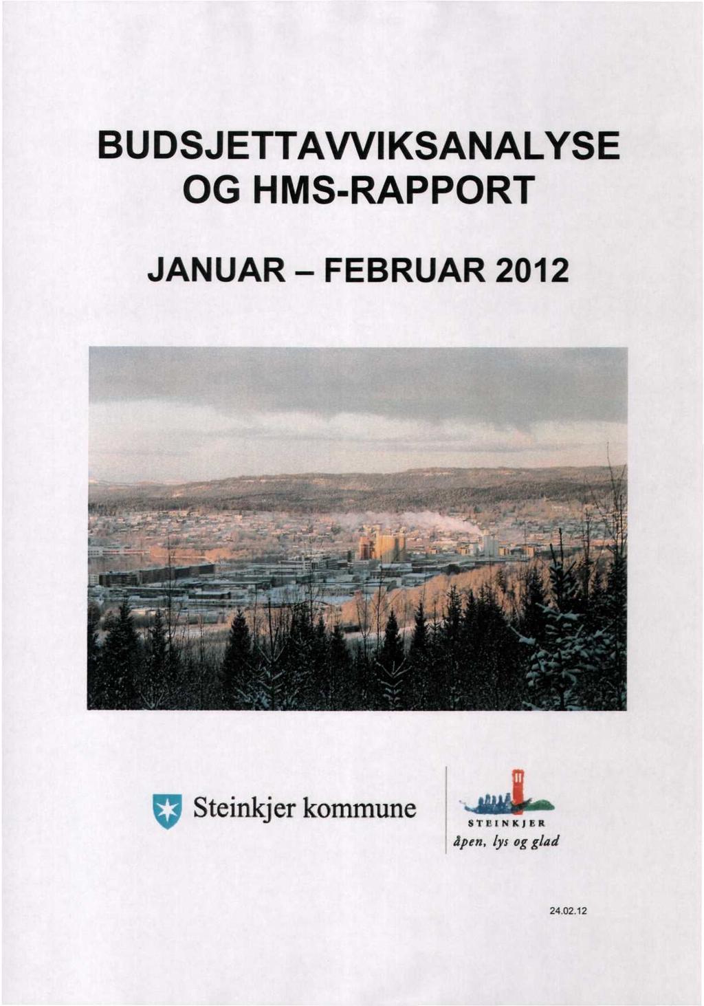 BUDSJETTAVVIKSANALYSE OG HMS-RAPPORT JANUAR FEBRUAR 2012