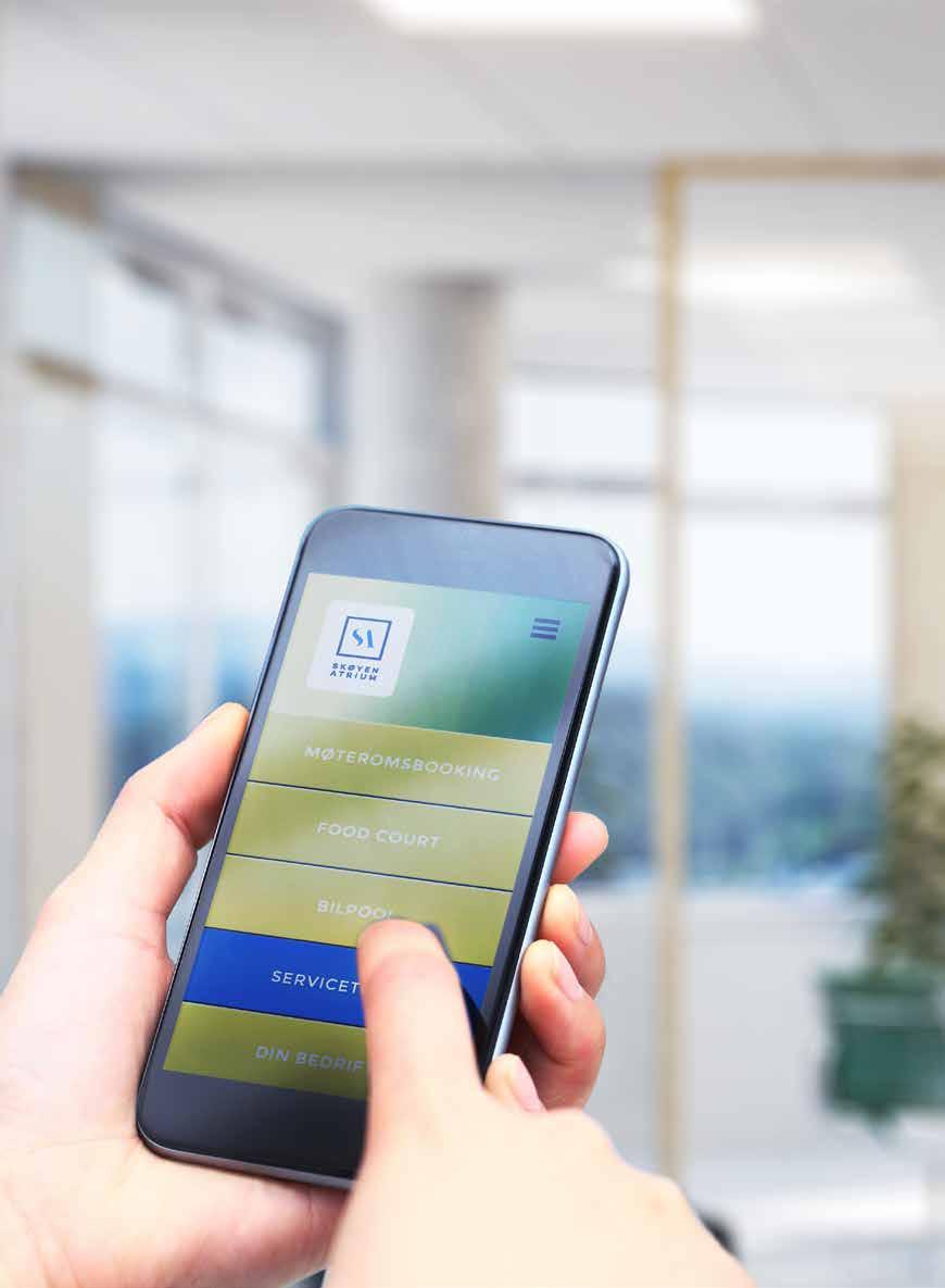 FREMTIDENS BYGG SMARTE LØSNINGER Eiendommen blir et av markeds mest innovative bygg med tanke på fremtidens arbeidsform og leietakers krav til komfort og fleksibilitet.