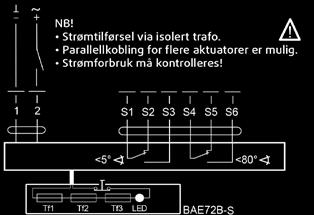 spenningsfaktor 00 % DC V, W, spenningsfaktor 00 % DV7-T AC 30 V, 50/60 Hz, 7 VA AC 30 V, 50/60 Hz, 0 VA DV9-T,