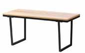 PE643302 VÄSSAD bord 1.295, Klarlakkert askefiner og pulverlakkert stål. Design: K Hagberg og M Hagberg. L158 B78, H75 cm.