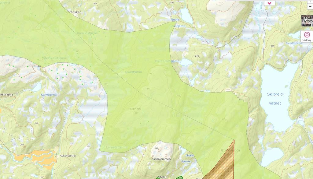 tilgjengelighet samt svært lite fritidsbebyggelse. Dette har bidratt til at området vurderes som svært viktig for lokalt friluftsliv.