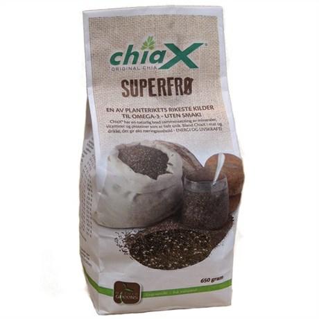 ChiaX 650 g Naturlig supernæring - rik på blant annet Omega-3, antioksidanter, protein, fiber, kalsium og magnesium.