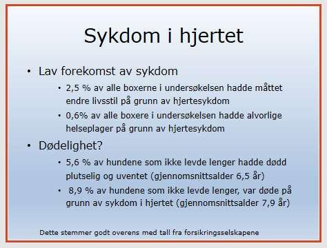 Aortastenose - og litt spondylose. Som kjent startet Norsk Boxerklubb sitt aortastenoseprosjekt i februar 1996 med hjelp fra den svenske kardiologen Clarense Kvart.