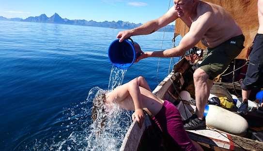 Langtur: Salarøy satte kursen mot Bodø og Kystens Landsstevne som var 15-17. juli. Fra Tromsø var det påmønstret fire seilere mens resten kom på i Harstad.