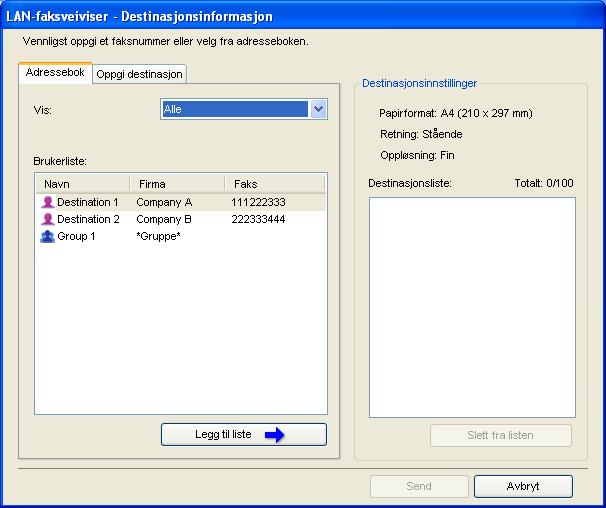 Bruke faksfunksjonen fra en datamaskin (LAN-faks) Du kan importere adressebokdata for LAN-faks fra CSV-filer som bruker tegnkodingen Unicode eller ASCII.