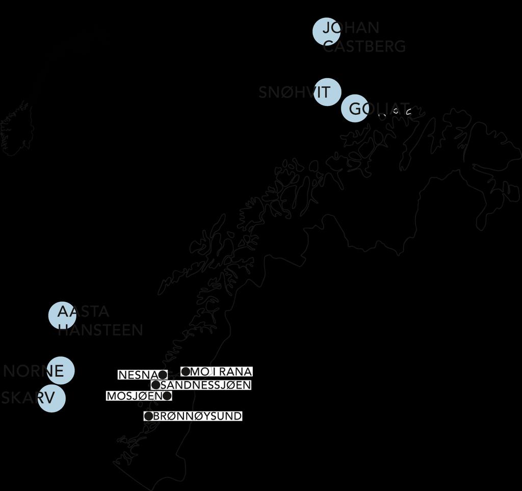 Aktivitet i tiden som kommer Utbygginger Snefrid Nord Johan Castberg Snadd Wisting Alta/Gotha Flere subsea-utbygginger i Nordsjøen og Norskehavet Leteboring Forventer økt leteaktivitet basert på