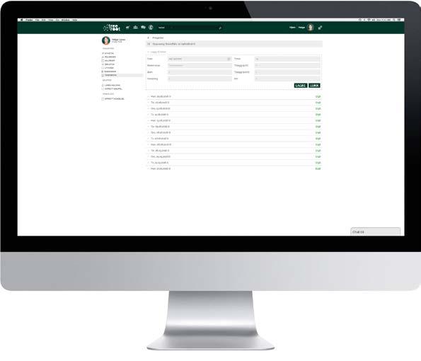 Timeføring Ansattes timer registreres og kan brukes til grunnlag før lønning.