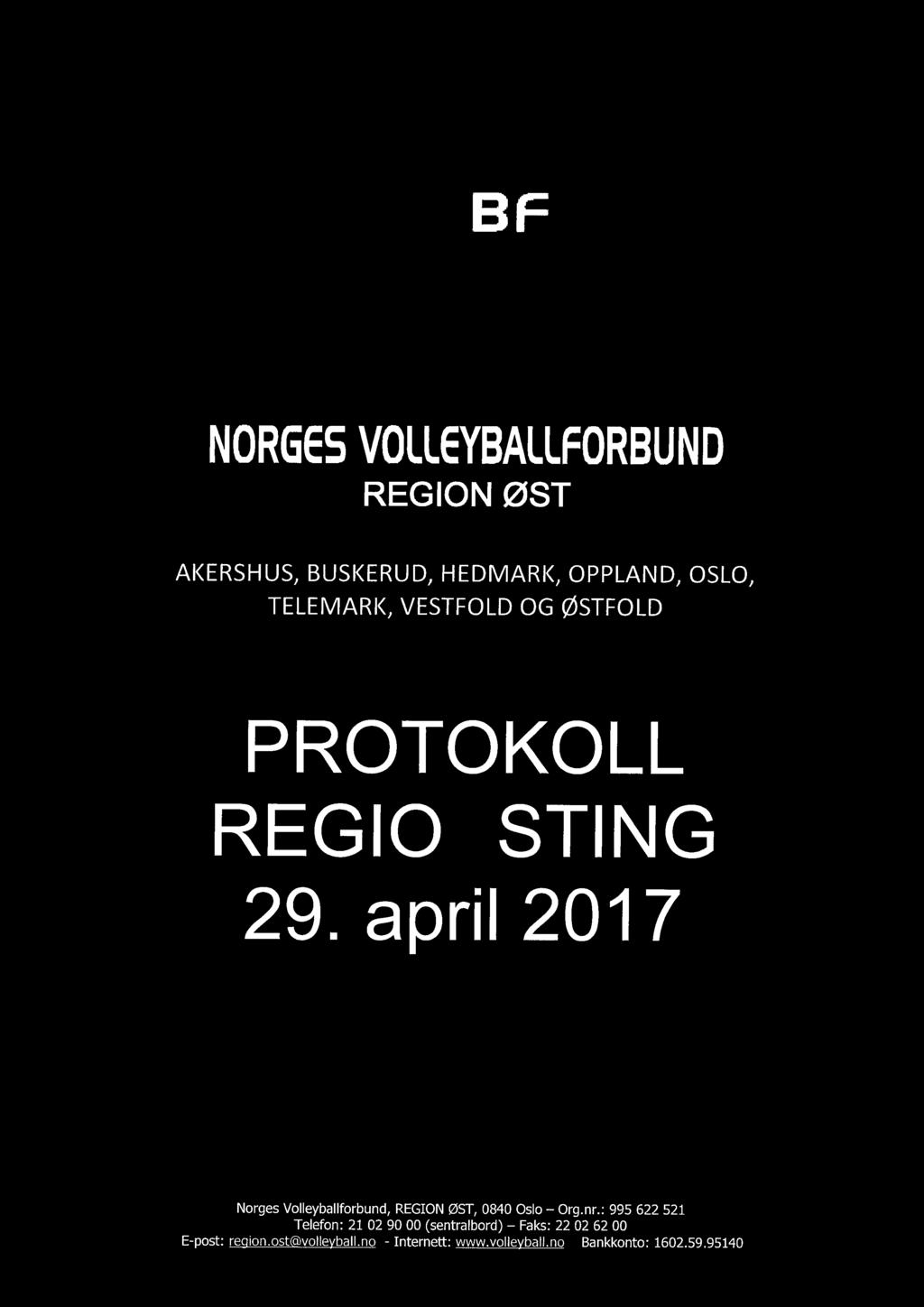 PROTOKOLL REGIONSTING 29. april 2017 E-post: region.