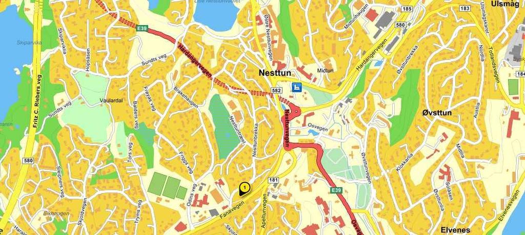 1 Innledning Sweco Norge har fått i oppdrag av Nesttunbrekka 86 AS å beregne og vurdere støy fra vegtrafikk og ny Bybane mot planlagte boliger på g.nr. 42 b.nr. 85 i Fana i Bergen kommune.