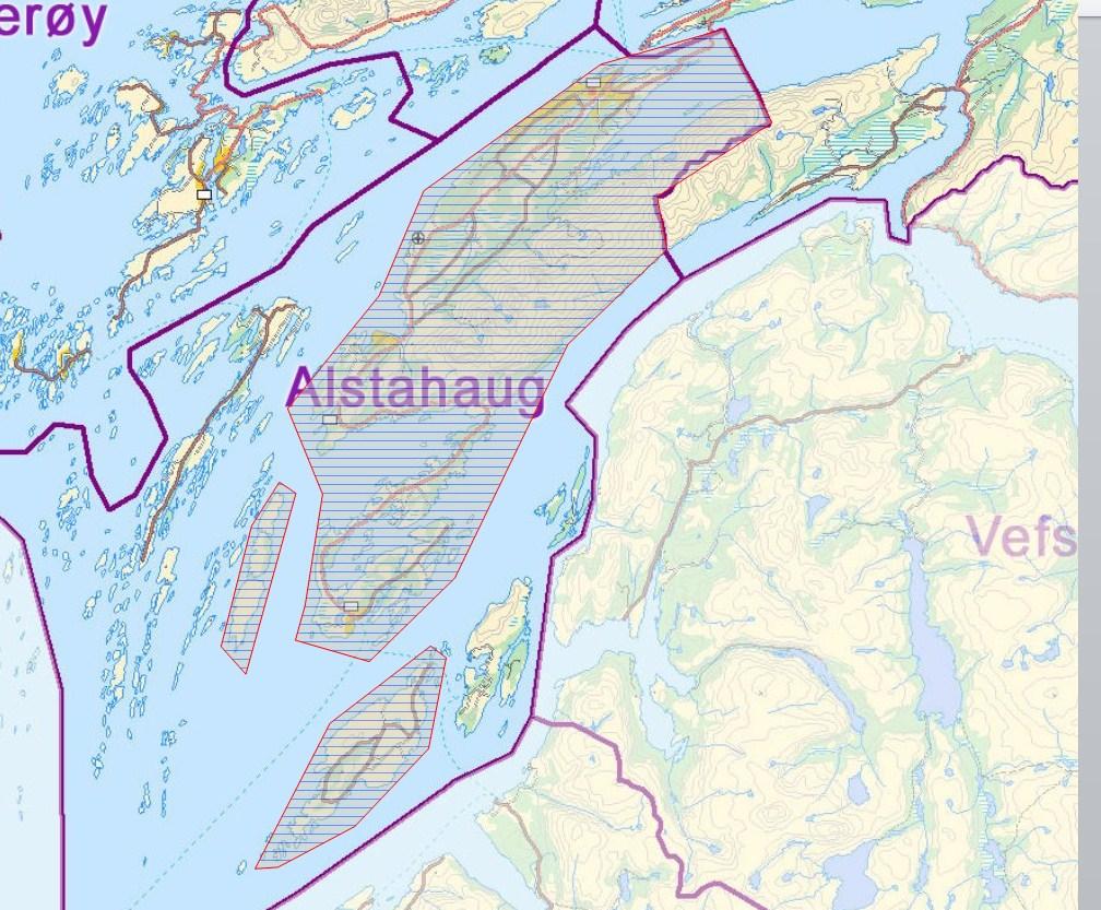 Planen inneholder ikke oversikt over vald som er med i planen da Alsten elgregion er et vald. Den inneholder derimot en oversikt over hvilke jaktfelt den omfatter.