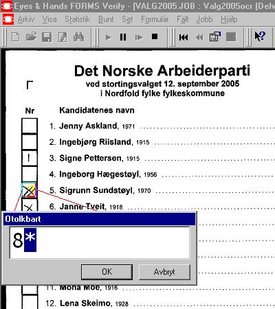 For å avslutte og lukke programmet klikker du på stopp knappen (sort firkant i knapperaden). 5 VERIFISERING: FEIL SOM KAN OPPSTÅ 5.