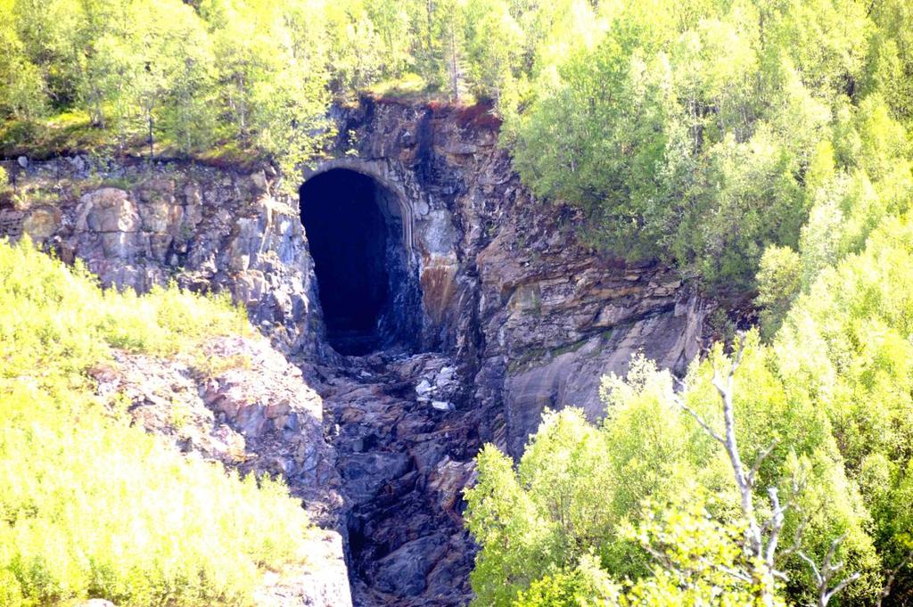 Figur 17 Tunnelåpningen fra en