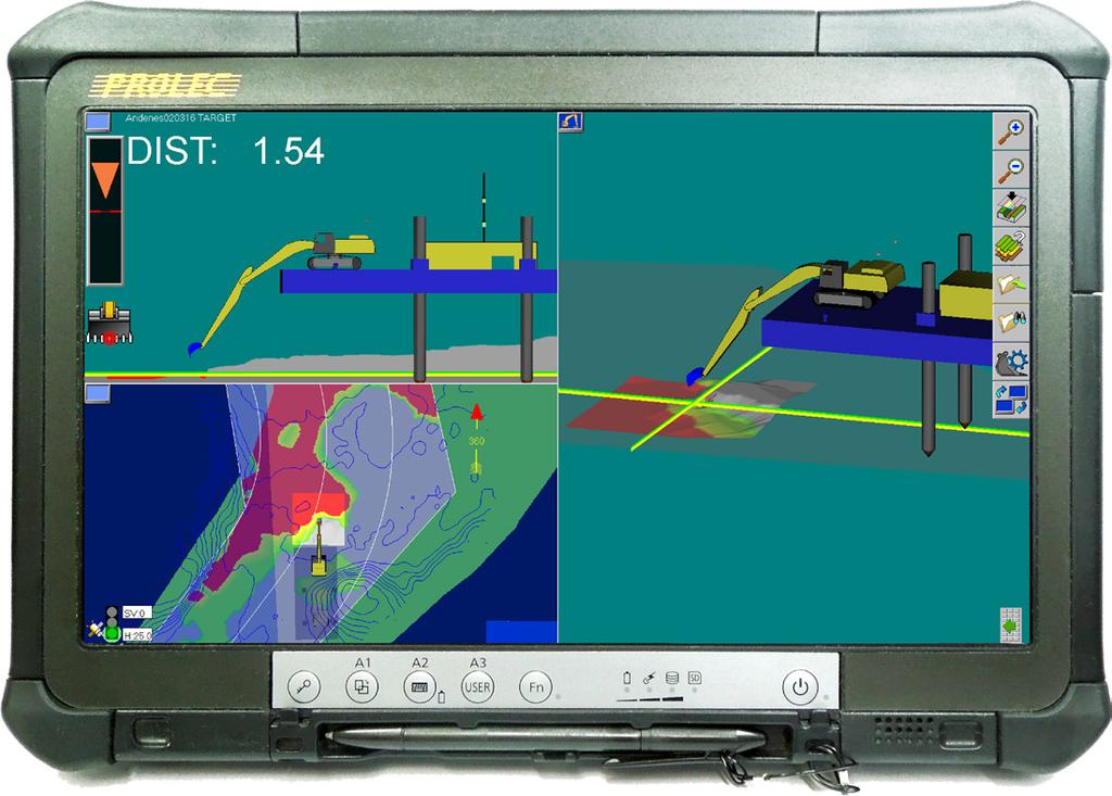 PCX Pro 3D PcX Pro er vårt 3D system som kan benyttes på alle typer mudringsutstyr kombinert med GPS, eksempelvis.