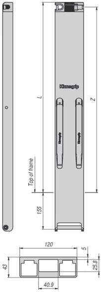 Type K30 900 mm Type K30 1000 mm Type K30 900 mm Material (no) Material korttekst Vekt (kg) 309272 K30 Sidestolpe 900 mm 8,4 309972 K30 Bakstolpe venstre