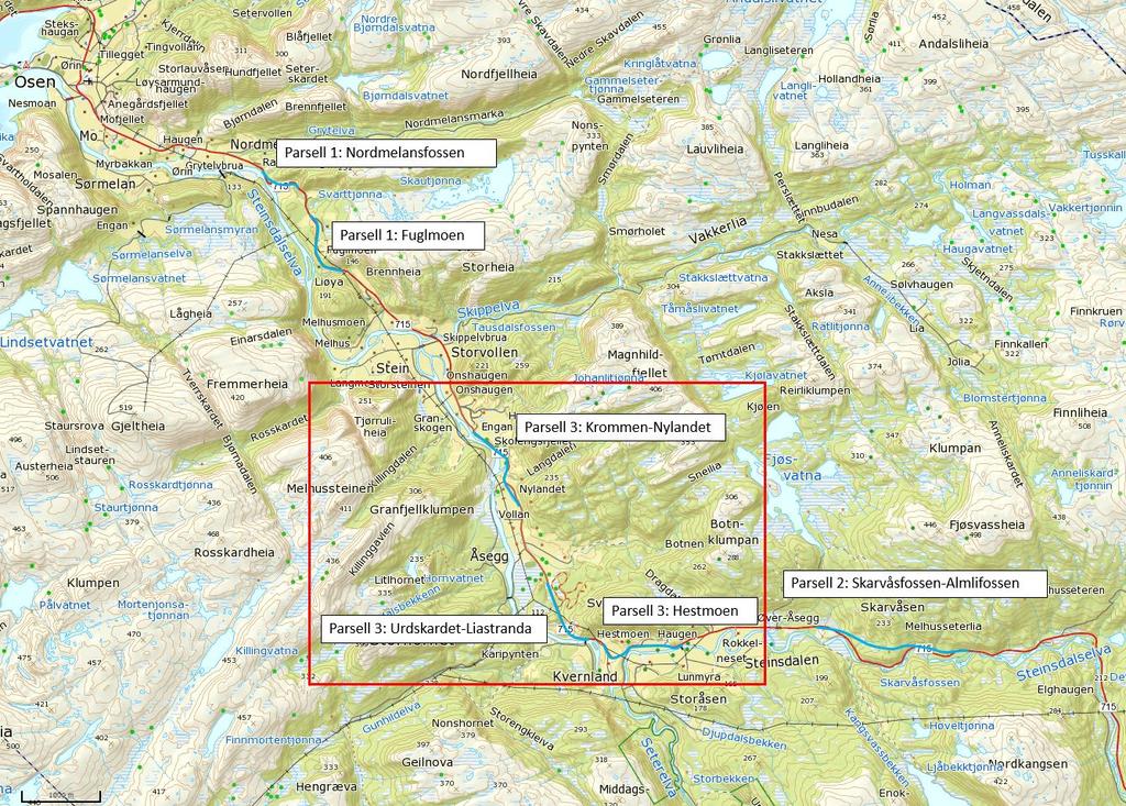 1 Innledning 1.1 Bakgrunn og hensikt Statens vegvesen planlegger utbedring av flere delstrekninger langs Fv 715 i Osen kommune (hp 16 km 335 1315 og hp 18 185 42).