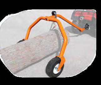 Dette holder stokkene dine over bakken, fri for søle og enklere å slepe. For å lesse av kjører du ganske enkelt ATV-en i revers.