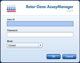 1. Åpne Rotor-Gene AssayManager-programvaren ved å klikke på ikonet.
