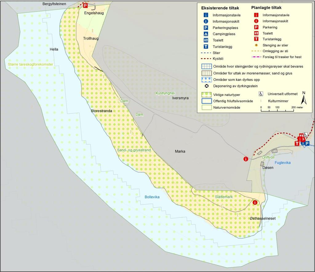 Forvaltningsområde 8 Marka Listastrendene landskapsvernområde Formålet med landskapsvernområdet er å bevare et egenartet natur- og kulturlandskap med spesielle strandtyper og geologiske, botaniske,